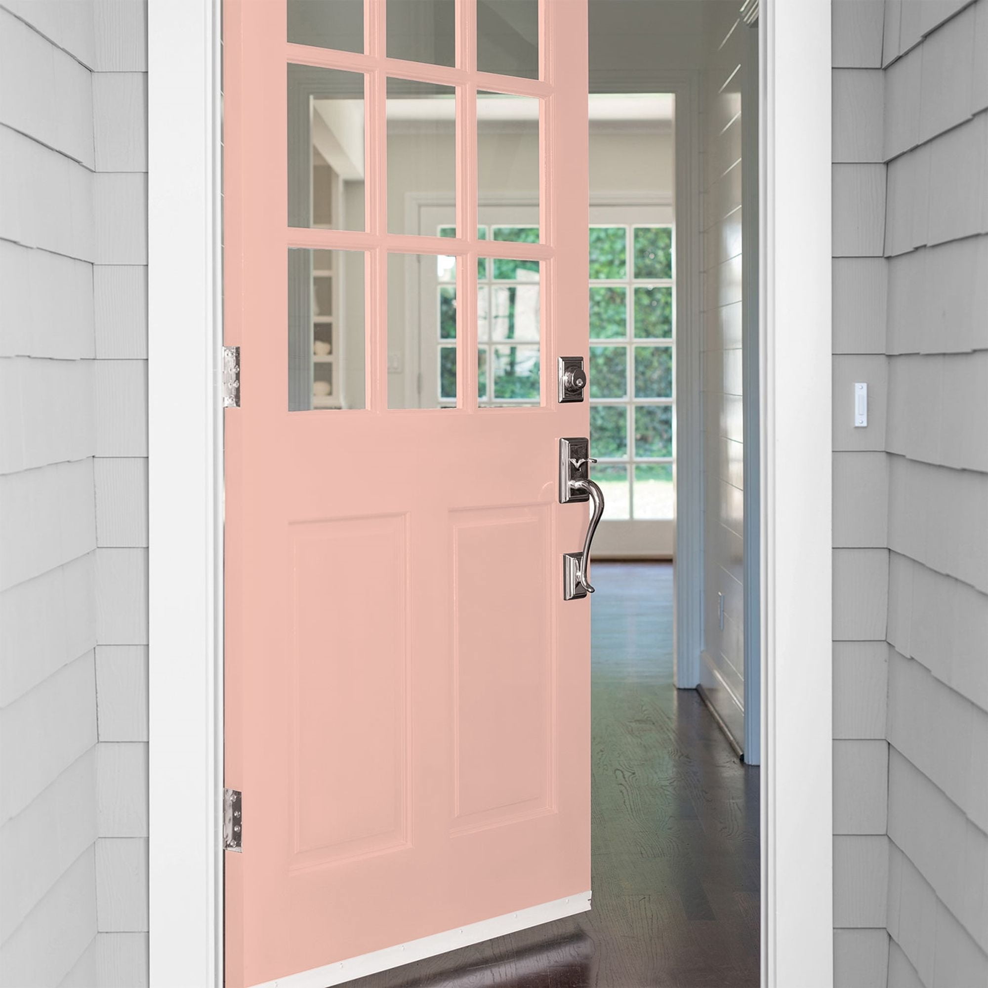 Glidden High Endurance Plus Georgia Peach Satin Exterior Paint and Primer, 1 Quart