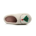 thumbnail image 4 of Christmas House Shoes House Shoes Christmas Slippers for Women and Men 2025 Plush Memory Foam Fluffy Slippers, 4 of 8