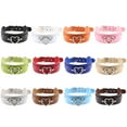 thumbnail image 3 of Electronicheart PU Imitation Cuir Gothique Punk Choker Court Collier Creux Coeur Forme Connecteur Choker, 3 of 9