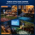 thumbnail image 3 of Solar Zapper Outdoor  4200v Mosquito With Rgb Projector & Lights Cordless Killer Usb Rechargeable Fly Insect Waterproof Lighting Decor For Patio Garden Yard, 3 of 7