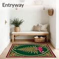 thumbnail image 3 of ODIKA 2'x3' Machine Washable Non-Slip Area Rug, Holiday Journey with Evergreen Tree and Festive Vehicle Scene High Traffic Rug with Pad, Green, 653779, 3 of 8