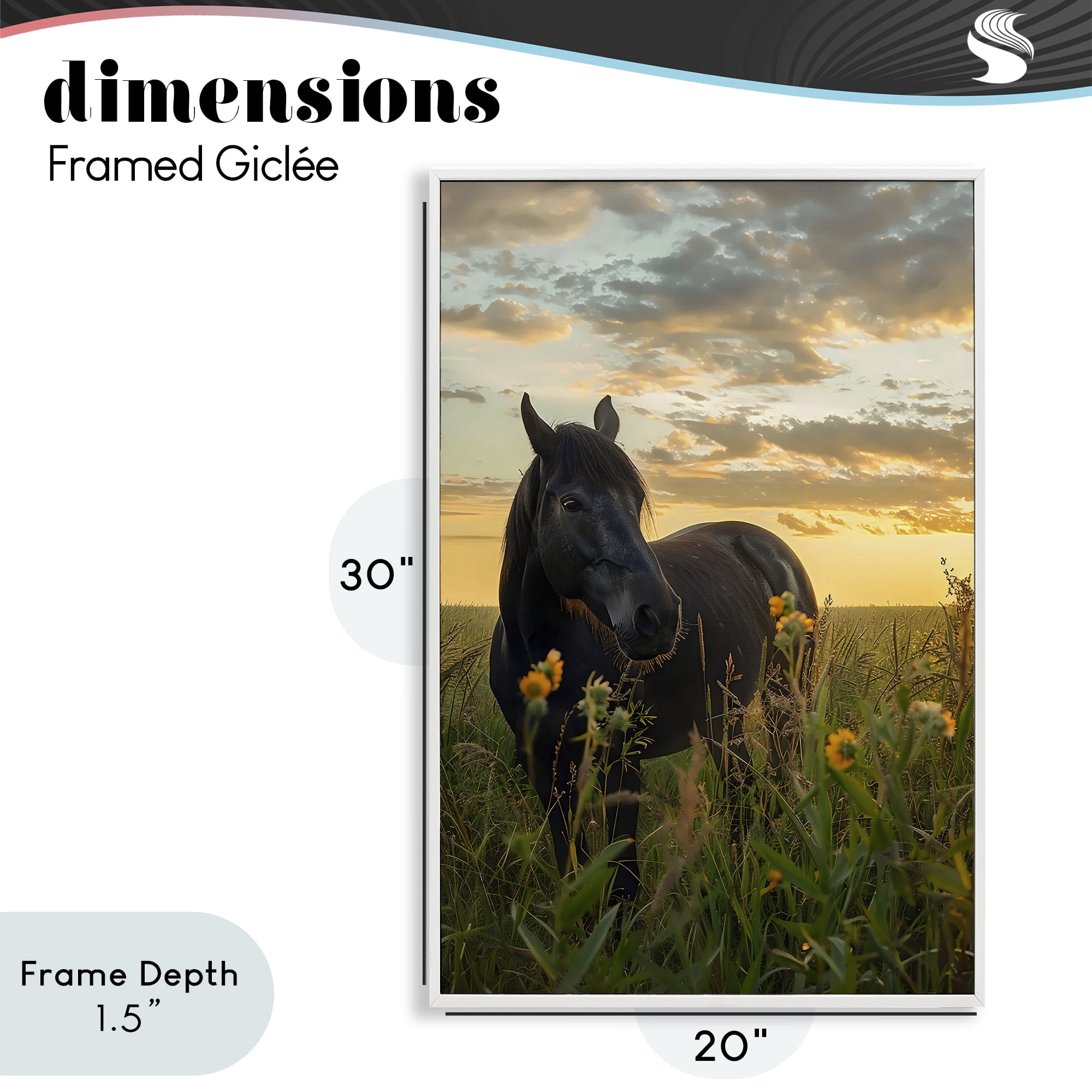Stupell Industries Standing In Field Of Flowers White Framed Giclee Art, design by Creative Studio