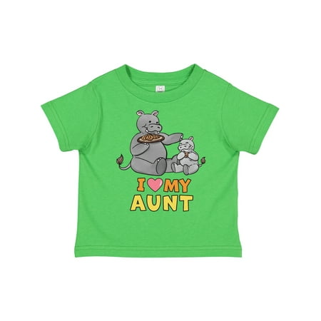 

Inktastic I Love My Aunt Hippos Gift Toddler Boy or Toddler Girl T-Shirt