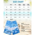 thumbnail image 4 of Justay Story Mens Swim Trunks 9" with 2 in 1 Compression Breathable Liner Zipper Pockets Quick Dry Swim Bathing Suit Summer Beach Hawaiian Shorts, Size S-2XL, 4 of 7