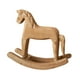 thumbnail image 2 of Rocking Horse Statue de madera Figura, decoración de escritorio coleccionable Figura de recolección de animales, para sala de estar en casa, 2 of 9