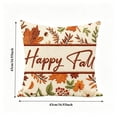 thumbnail image 3 of BUTASY Fall Pillow Cover,Thanksgiving and Fall Pillow Covers 16.9 Inch Fall Pumpkin Maple Leaf Throw Pillowcase Case for Thanksgiving Pillow Rural Couch Sofa Bed Indoor Outdoor Decor(Multicolor), 3 of 7