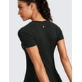 thumbnail image 5 of CRZ YOGA Seamless Workout Tops for Women Short Sleeve Athletic Tees Breathable, 5 of 8