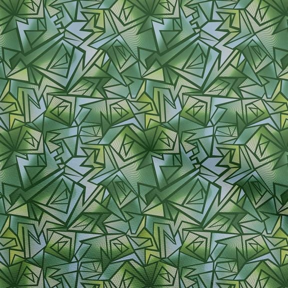 oneOone Polyester Lycra Green Fabric Abstracts Quilting Supplies Print Sewing Fabric By The Yard 56 Inch Wide
