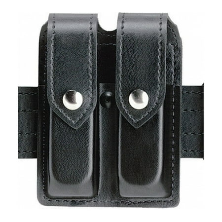 Safariland 77 Double Magazine - Safariland 77 Double Handgun Magazine Pouch - Hi Gloss Black, Ambidextrous 77-83