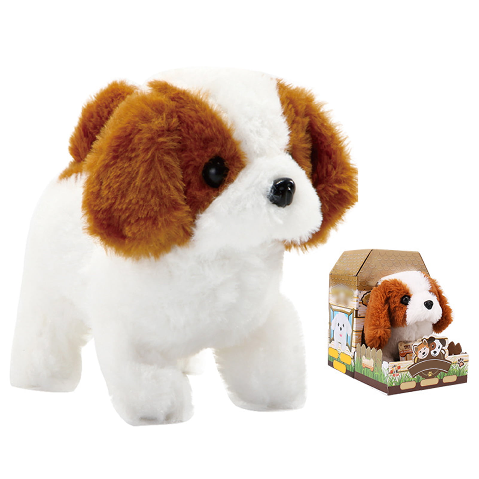 Walking Dog Toys,Barking Puppy Pet Dogs,Walking Barking,Wagging Tails,Interactive Toy Dogs For Kids,Cultivating Children To Love Animals Since Childhood,The Best Gift To Accompany Your Child's Growth 