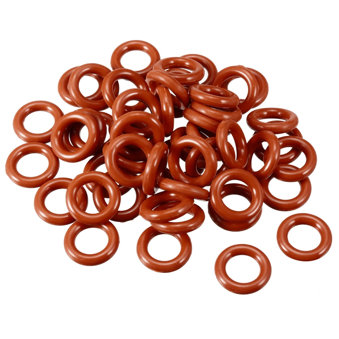 Silicone ORing 15mmx8.8mmx3.1mm VMQ Seal Rings Sealing Gasket Red