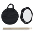 thumbnail image 1 of 10-Inch Drum Practice Pad with Drumsticks Carrying Bag for Training, 1 of 7