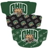 Adult WinCraft Ohio Bobcats Face Covering 3-Pack