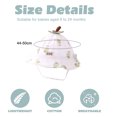 thumbnail image 3 of 44-50 cm circunferencia del sombrero sombrero de bebé para niños sombrilla de verano protector solar transpirable sombrero de sol fino ala grande lindo sombrero de pescador de frutas, 3 of 6