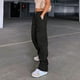 thumbnail image 5 of Pantalones Pantalones casuales holgados para mujer, pantalones holgados de algodón de cintura alta, traje diario con botones Ygjytge Negro T L para Mujer, 5 of 7