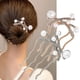 thumbnail image 2 of Jumpingount 2 unids/set peine para el cabello fácil de perlar para el cabello de boda accesorios delicados para el cabello para mujeres moda plata Type1 NO1, 2 of 6