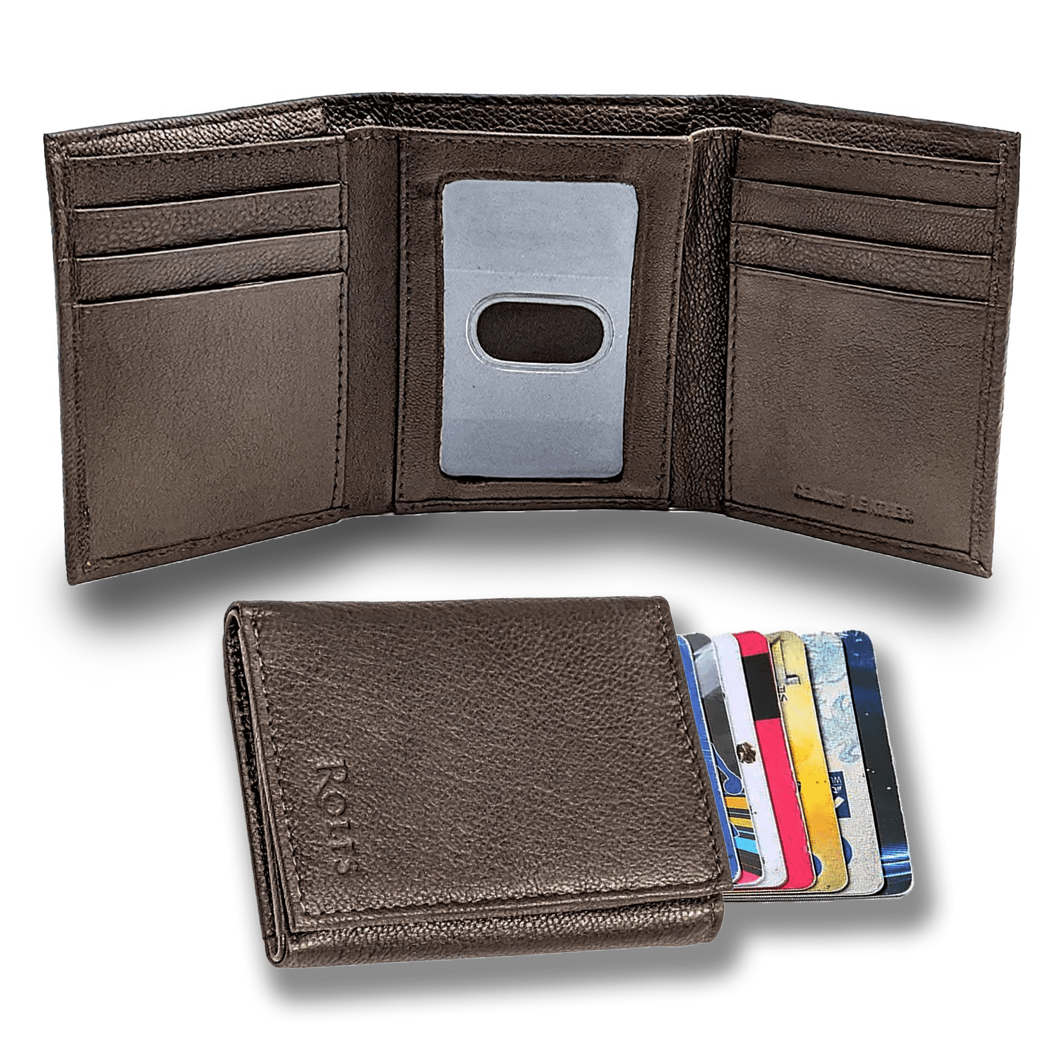 St. Louis Cardinals Leather Tri-Fold Wallet - Brown