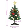thumbnail image 2 of vidaXL Mini Artificial Pre-lit Christmas Tree with LEDs Xmas Decoration Green, 2 of 10