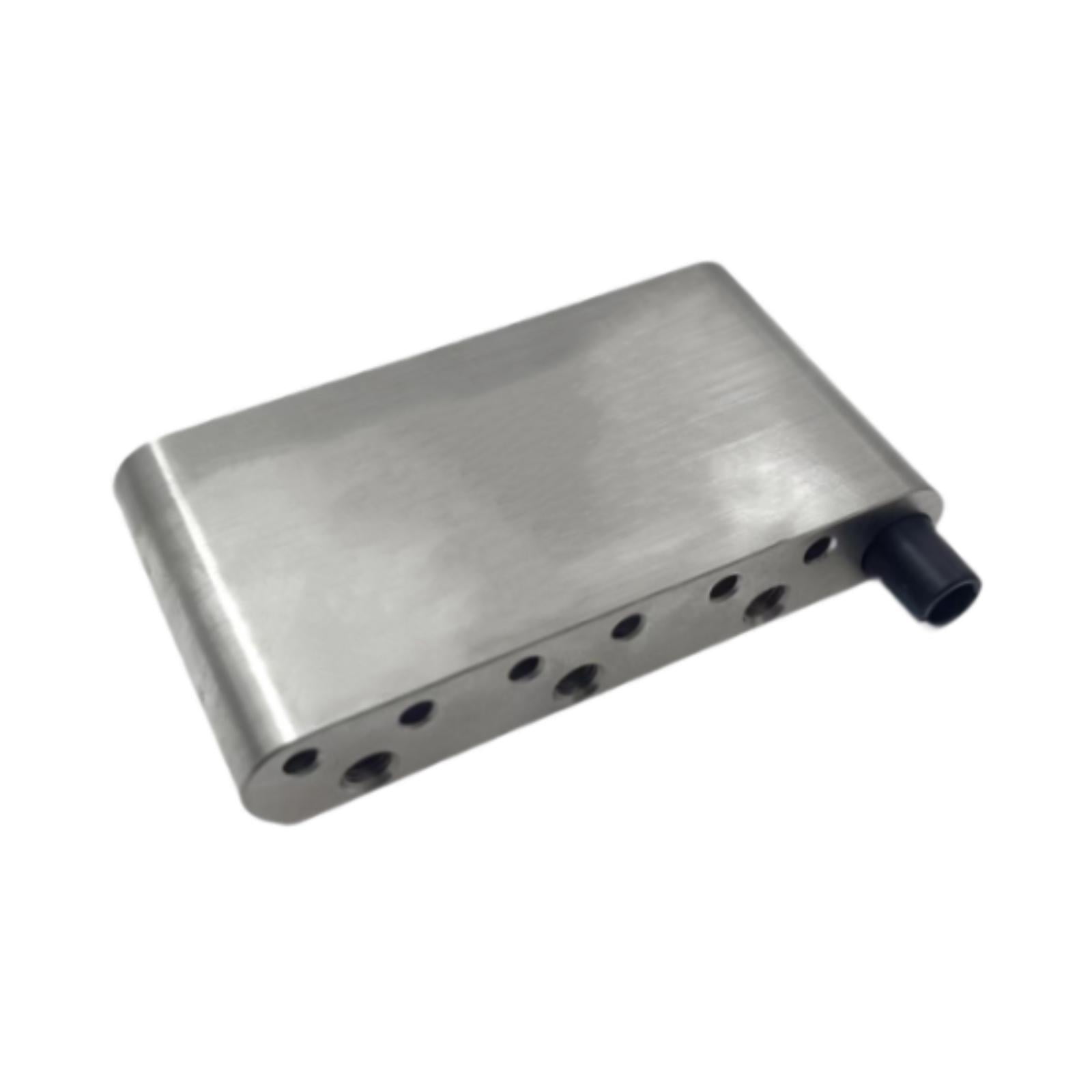 Tremolo Bridge Parts Brass Block Guitar Saddle Stainless Steel Construction for Electric Guitar Performers