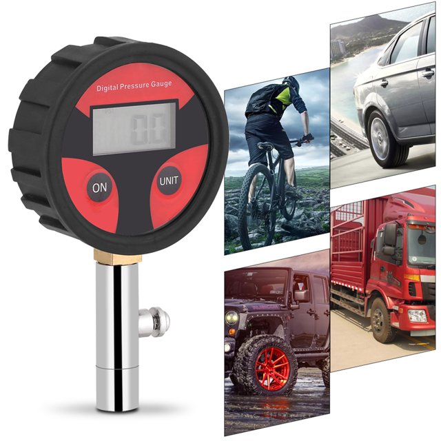 0 200psi Digital Tire Pressure Gauge With Tyre Valve And For Easy Testing And Reading Mechanical Gauge Ergomically Tyre Tire Pressure Digital Tire Pressure Gauge Line Pressure
