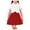 Watermelon Red, variant on KyCheLot Girl's Skirt Set School Uniform Short Sleeve Buttons Collared Tops with Pleated Skirts 2 Piece Outfits 2-8 Years