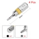 thumbnail image 2 of 4 piezas de 25 mm 1/4" Vástago Hexagonal Puntas de Destornillador Torx de Seguridad T6 Acero Aleado S2, 2 of 4