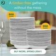 thumbnail image 3 of ECO SOUL Disposable Paper Bowls, 12 oz, White, 1000 Count (1 Pack), 3 of 7