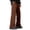 a01Brown, variant on Mens Side Zipper Slit Bootcut Pants Lightweight Elastic Waist Wide Leg Casual Athletic Joggers Trousers Brown XXXL