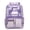 Purple, variant on Clear Stadium Backpack, Large Capacity Transparent PVC Daypack, Heavy Duty Waterproof Travel Bag with Front Pocket & Side Mesh for Work & School