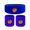 Blue, variant on Jkung 1 Set Kids Sports Headband Wristband Ball Embroidery Stretch Breathable Sweat Absorbing Boys Girls Knitted Basketball Volleyball Wrist Protector Sweatband