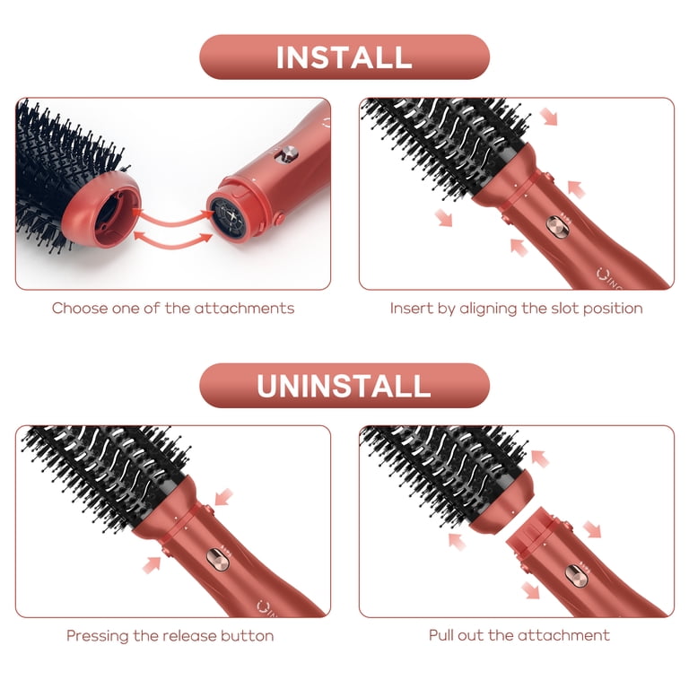 5-in-1 Detachable Hair Dryer Brush with Negative Ion Technology photo 5
