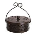 thumbnail image 1 of Soporte redondo para quemador ignífugo y tapa para jardín, exterior, interior, accesorio para el hogar Bronce Colco Soporte de quemador, 1 of 8