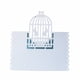 thumbnail image 1 of 50 Tarjetas de de Invitados con Corte de Jaula de Pájaros, 1 of 5