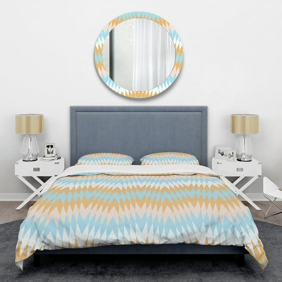 Designart 'Retro Abstract Design VI' Mid-Century Modern Duvet Cover Set