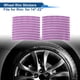 thumbnail image 2 of 20 Pcs Calcomanías para Llantas en Arco, Cintas Decorativas para Llantas de Automóvil para 14-22" Púrpura Taro Reflectante PET, 2 of 6