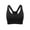 Black, variant on Sports Bras for Women Plus Size Racerback Wireless Adjustable Strap Bralettes Workout Running Yoga Bra