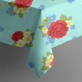 thumbnail image 5 of Pioneer Flower Floral Print Pattern Square Tablecloth, Waterproof Wipeable Spillproof Washable Table Cover for Home Kitchen Party Decor, 52"x52", 5 of 6