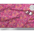 thumbnail image 3 of Soimoi Modal Satin Fabric Geometric Small Print Fabric by The Yard 42 Inch Wide, 3 of 3