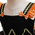 thumbnail image 6 of shoper Halloween Dresses for Girl Ruffled Sleeve Mesh Skirt Party Outfit Playful Toddler Dress for Seasonal Festivities, 6 of 10