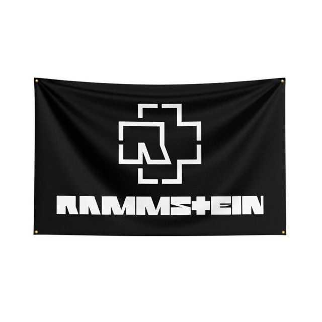 Bandera de banda de Rock Rammste de 3x5 pies, cartel de música con logotipo impreso Digital de poliéster