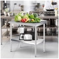 thumbnail image 5 of Eastvita Table de Préparation en Acier Inoxydable 30 Pouces x 24 Pouces Commerciale Robuste avec Dosseret Réglable sous Tablette pour Cuisine Restaurant Entreprise, 5 of 5