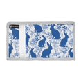 thumbnail image 2 of JIALIOU Nylon Trifold Card Wallet with ID Window Zipper Pocket for Men Women Teen Blue Flower Easter Bunny Silhouette, 2 of 7