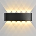 thumbnail image 3 of Matsuzay Luz de pared portátil elegante reemplazo LED impermeable interior exterior hogar Hotel pasillo jardín lámpara de pasillo herramienta de Iluminación y accesorios Cálido 3000K Matsuzay HA070947-01B, 3 of 6