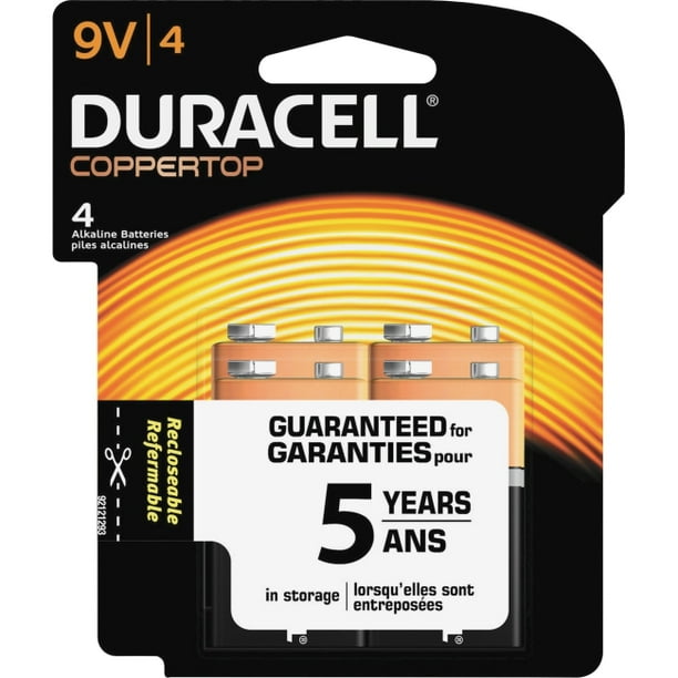 Duracell Coppertop Alkaline 9V Battery MN1604 9V Alkaline 9 V
