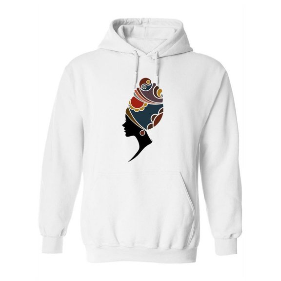 Woman With A Fashion Turban Hoodie Women -Image by Shutterstock, Female x-Large