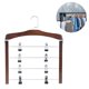 thumbnail image 1 of Perchero de madera maciza multifuncional multicapa para colgar pantalones, colgador de madera, toalla, bufanda, corbata, estante de almacenamiento, estante para ropa Ormromra 2035212-1, 1 of 9