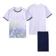 thumbnail image 1 of Odeerbi 4-14 Años Conjunto de Verano Para Niños de Atletismo Camiseta de Running de Secado Rápido Camiseta de Manga Corta Transpirable Camiseta de Manga Corta Con Degradado, 1 of 5