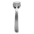 thumbnail image 4 of Luxe Jewelry Designs Women's Stainless Steel Halo Engagement Ring with CZ Stones - Size 9 (Pack of, 4 of 4