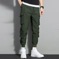 thumbnail image 2 of TAIAOJING Mens Sweatpants Loose Plus Size Sports Harlem Pants Nine Pants Casual Cargo Pants Trousers, 2 of 9