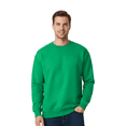 thumbnail image 3 of Gildan Crewneck Sweatshirt Mens Heavy Blend Sweatshirt 8oz, 50/50 Cotton/Polyester Soft Fleece Pullover S Irish Green, 3 of 5